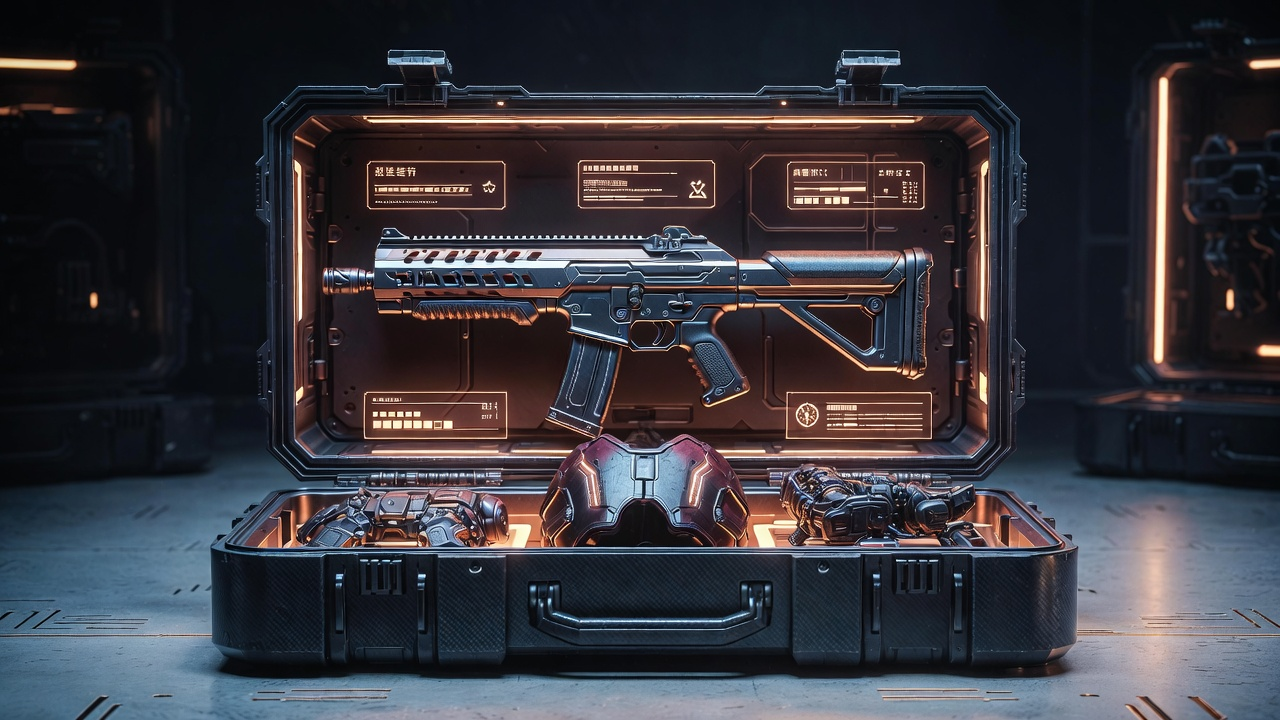 Operator loadout placard with core equipment and support slots